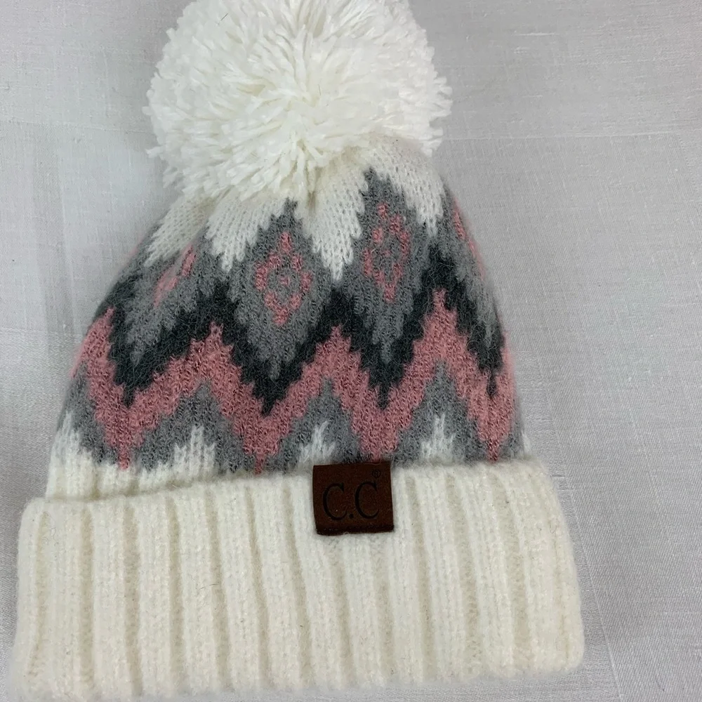 C. C. Winter Hat w/ Pom Pom - OS